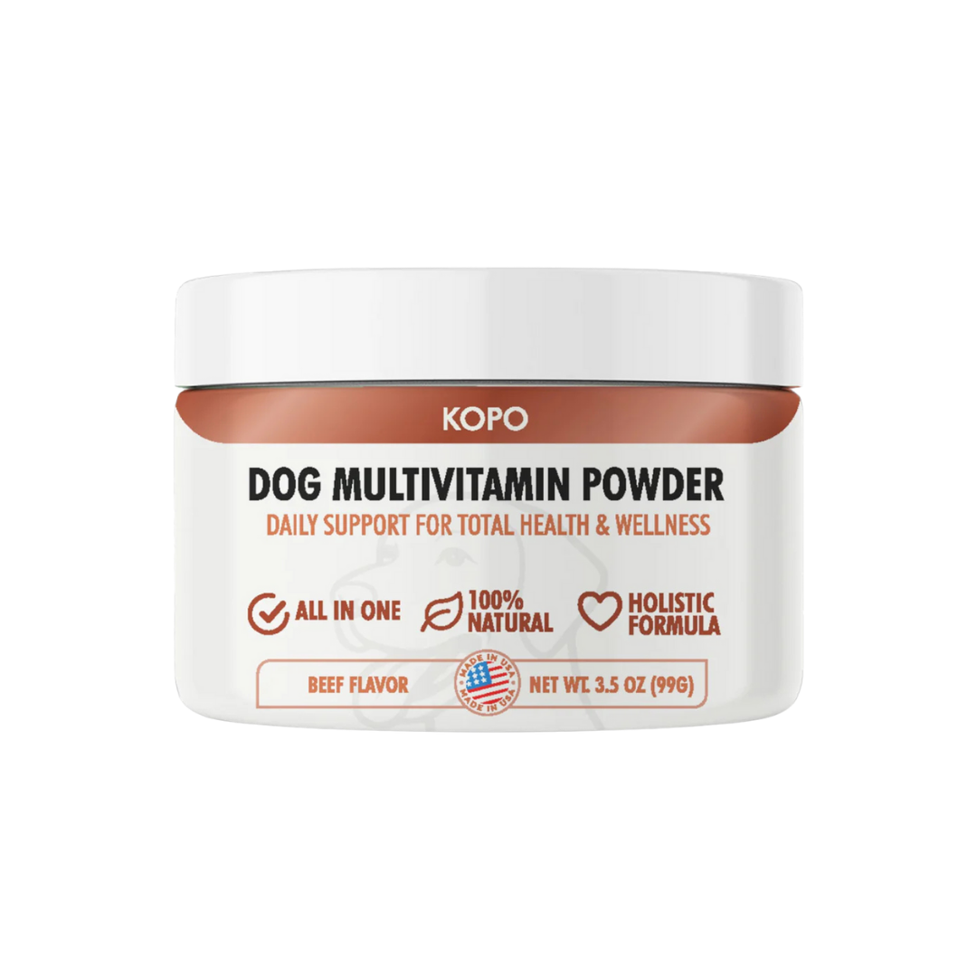 Kopo All-in-One Dog Multivitamin Powder – Natural Daily Vitamin & Mineral Supplement for Dogs