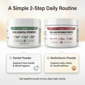 Kopo All-in-One Dog Multivitamin Powder – Natural Daily Vitamin & Mineral Supplement for Dogs