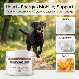 Kopo All-in-One Dog Multivitamin Powder – Natural Daily Vitamin & Mineral Supplement for Dogs